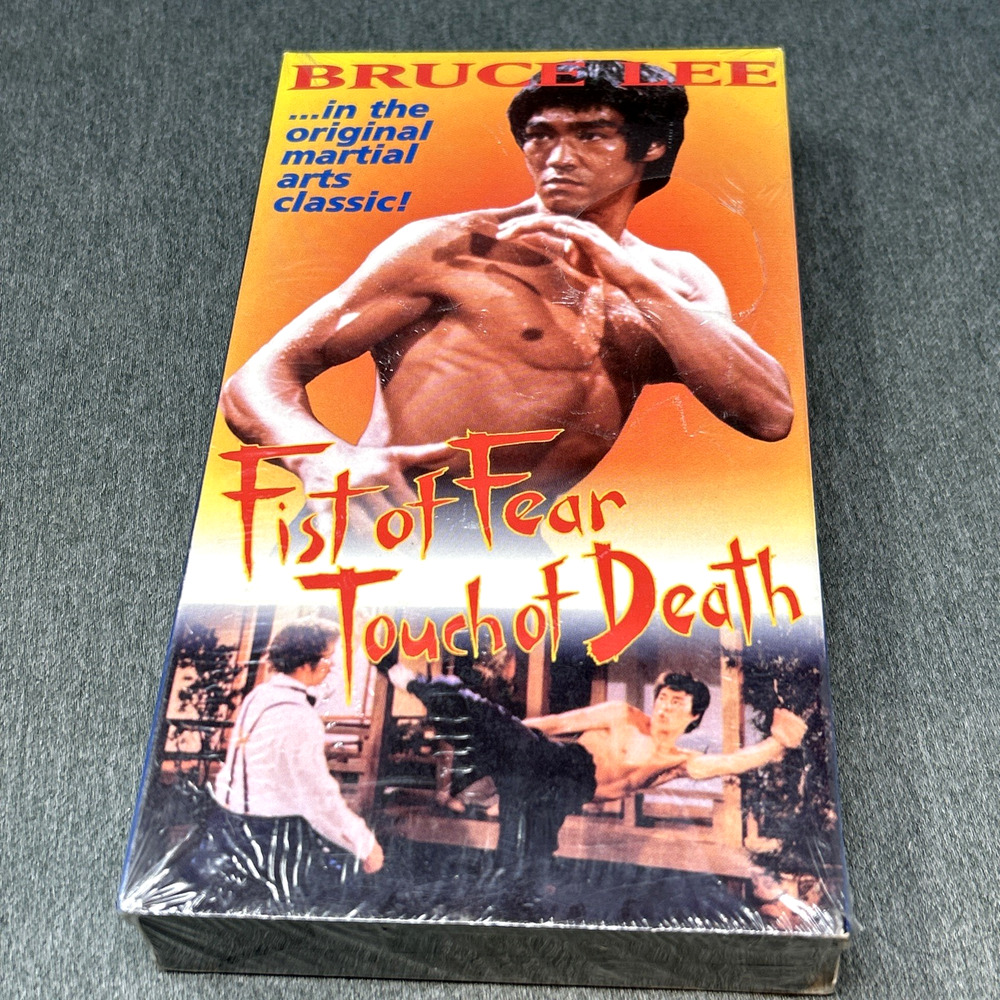 Vintage 1996 BRUCE LEE Fist of Fear Touch of Death VHS Video NOS SEALED #5789